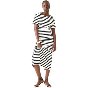 J.Crew Classic Mariner Cloth Dress in Stripe – Size S